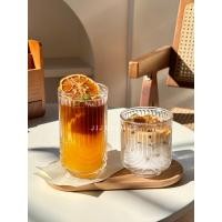 ราคา แก้วเซรามิค แก้วกาแฟดํา Niche Creative Striped U-Shaped Glass ins Iced American Latte ถ้วยกาแฟถ้วยน้ําผลไม้ถ้วยเครื่องดื่มถ้วยน้ํา (55052947360)