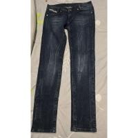 ราคา (มือสอง ไม่เคยใส่) กางเกงยีนส์ skinny เอวต่ำ สี drak blue สีเฟด ยี่ห้อดีเซล Diesel แท้ (25133296195)