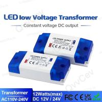 ราคา 1pcs 12W LED Driver Transformer 110-240V AC to DC 12V 1.0A DC 24V 0.5A 12W Switching Power Supply สําหรับไฟแถบ THD2 (47502699793)