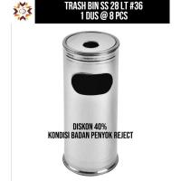 ราคา ถังขยะที่เขี่ยบุหรี่สแตนเลสขนาดใหญ่ 28 ลิตร / ถังขยะแบบใช้แรงสูง / ตัวกรอง 40% (40355765074)