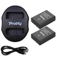 ราคา 2Pcs 7 EN-EL14 ENEL14 EN EL14 Camera Battery pack + Dual USB Charger D5200 D3100 For Nikon D3200 (26859046736)