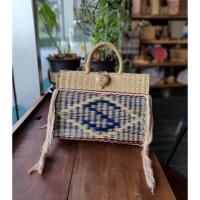 ราคา กระเป๋าเสื่อกก ทรงโปรตุกีส (18858885102)