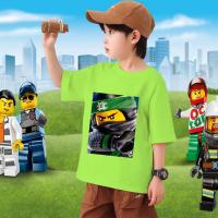 ราคา เสื้อเด็ก Ninjago LEGO เสื้อเด็กชายลายการ์ตูนน่ารัก เสื้อยืดเด็ก พิมพ์ลายเลโก้นินจาโก (27426266745)
