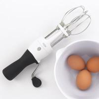 ราคา ที่ตีไข่มือหมุน OXO 1126980 Good Grips manual Egg Beater, White/Black มือจับนิ่มสบาย ไม่ลื่น Soft, comfortable, non-slip (2340519035)