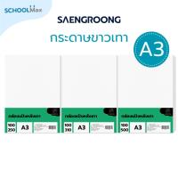 ราคา Saengroong กระดาษแข็ง ขาวเทา ขนาด A3 100แผ่น/แพ็ค (11154769847)