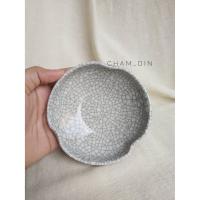 ราคา สินค้ามือสอง ถ้วยแบ่งเซรามิคเคลือบ สีขาวทำลายเลียนแบบแตกลายงา (8211826036)
