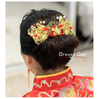 ราคา ขาย เครื่องประดับผมจีนโบราณ ปิ่นปักผมจีน เครื่องประดับหัวจีน ใส่คู่กับชุดยกน้ำชา สวย หรูหราแบบจัดเต็ม พร้อมส่ง TR093 (5701045071)