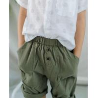 ราคา กางเกงขา 3 ส่วน สีเขียวอ่อน ผ้าคอตตอนผสมลินิน (2341261412)