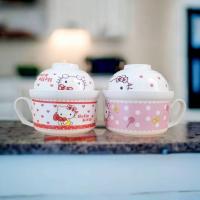 ราคา 2024 ถ้วยเซรามิค มี 2 สี มีฝาปิด (25564685894)