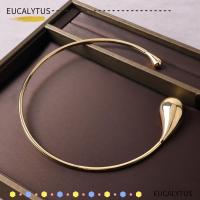 ราคา EUCALYTUSTH สร้อยคอโลหะ, ทอง/เงินหยดเหมือนอุปกรณ์เสริมฉุกเฉิน, โลหะผสมคอตกแต่งคอ Man (43527770365)