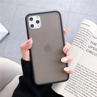 ราคา {ส่งจากไทย}เคสขอบสีไอโฟน 11 ปุ่มสีนิ่ม ผิวด้าน เคสกันกระแทก สำหรับไอโฟนทุกรุ่น ดำ (5457912093)