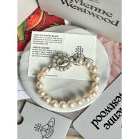 ราคา (มีโค้ดลด 10%) ของแท้Vivienne westwood สร้อยข้อมือมุก รุ่น Amaya สีเงิน (52302234694)