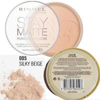ราคา แป้ง คุมมัน - ใหม่ นำเข้า Rimmel Stay Matte Pressed Powder, Silky Beige (005), 14g (27112083444)