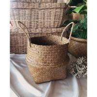ราคา กระถางสานกระจูด ตะกร้าสานกระจูดใส่ต้นไม้ (10140760103)