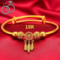ราคา ✨COD✨กำไลข้อมือหญิง กำไล ทอง สร้อยข้อมือทอง สร้อยข้อมือ ชุบทอง 24K เรียกทรัพย์ กำไลข้อมือ ของแท้100% (21114281115)