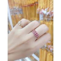 ราคา แหวนนากทับทิมไข่ปลา#แหวนทับทิมสีชมพู (18562437314)