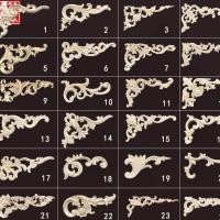 ราคา /งานไม้แกะสลักสไตล์ยุโรป ชิ้นงานไม้แกะสลักดอกไม้ ตกแต่งมุมตู้ ผนังพื้นหลัง ประตูตู้ (28182376891)