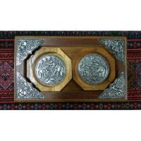 ราคา ถาดไม้สักรองแก้วน้ำ 2 ที่ (1970948850)