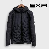 ราคา EXR ลมป้องกันปักเป้าแจ็คเก็ตรถจักรยานยนต์ซิปเสื้อกันหนาวหมวกฤดูหนาว (41917031141)