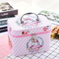 ราคา กระเป๋าเครื่องสำอาง มี 3 sizeให้เลือก วัสดุผ้า PUกันน้ำ มีหูหิ้วซิปอย่างดีกล่องเก็บเครื่องสำอางกันน้ำ กระเป๋าเดินทาง (2135874694)