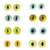 ราคา ลูกตาแมว สำหรับทำตุ๊กตา needle felting สินค้าไทย ลูกตาแก้ว ลูกตาปลอมไม่มีก้าน (20088479256)