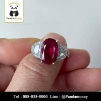 ราคา แหวนทับทิมพม่าดิบเนื้อแก้ว ทอง 18 K (29787824822)