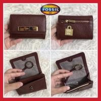 ราคา Fossil Mini Wallet/Card Case (แถมถุงกระดาษ) กระเป๋าหนัง Dompet Kulit (18680258683)