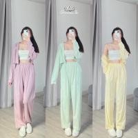 ราคา ชุดเซทฮู้ดแขนยาวขายาว freesize สีเขียว (19767142568)