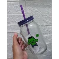 ราคา Miniso Straw Glass Marvel Hulk - แก้วฟาง (27165843199)