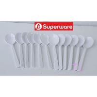 ราคา ช้อนกาแฟ 12ชิ้น สีขาว(ช้อนยาว5.5") (14014265425)