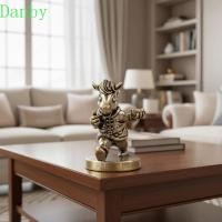 ราคา DANBY ตุ๊กตาม้าทองเหลือง, รูปปั้นม้าตกแต่งการ์ตูน, ราศีตลกแบบดั้งเดิม Pony เครื่องประดับโต๊ะน้ําชา (53253512841)