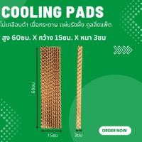 ราคา สูง 60ซม. X กว้าง(15ซม./10ซม.) X หนา 3ซม - (2 ชิ้น) CoolingPads กระดาษรังผึ้ง แผ่นกระดาษ แผ่นรังผึ้ง กระดาษระเหยความเย็น (22567019758)