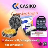 ราคา ชุดสุดคุ้ม✨CASIKO เครื่องทำวาฟเฟิลกลมหนา + Casiko เครื่องทำบราวนี่ (20481526387)