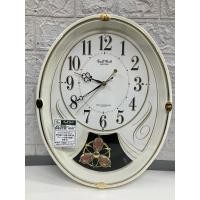 ราคา [นาฬิกามือสองญี่ปุ่น] #WR9 นาฬิกาแขวนระบบวิทยุ Rhythm Small World จอกระจก บอดี้พลาสติก นาฬิกา clock (28405032454)