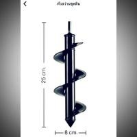 ราคา หัวสว่านขุดดิน พรวนดิน เหล็กหนาอย่างดี (5432669863)