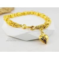 ราคา สร้อยข้อมือ งานหุ้มทองแท้ 5 ไมครอนสวยน่ารัก (21880009022)
