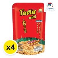 ราคา ดอกบัว โลตัส ขนมขาไก่ ขาไก่ รสทรงเครื่อง ขนมขาไก่ทรงเครื่อง 50 ก. x 4 (28331460723)