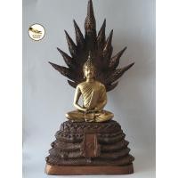 ราคา พระพุทธรูป ปางนาคปรก พระประจำวันเสาร์ หน้าตัก 5" เนื้อทองเหลือผิวลงหิน พิมพ์สวยองค์ถอดได้ (29332206526)