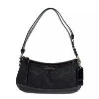 ราคา กระเป๋า coach แท้ 100% (มือ2) (สภาพ95%) k1275 signature ew duffle shoulder bag handbag black (2351803827)