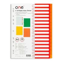 ราคา อินเด็กซ์พลาสติก (1-16) คละสี ONE (24163453169)