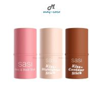 ราคา ถูก/แท้/มีไลฟ์ บลัชออน คอนทัวร์ ไฮไลท์ Sasi Kiss&Blush/Contour/Highlighter Stick แบบแท่ง ทาแก้ม เนื้อนุ่ม หน้ามีมิติ (24211087093)
