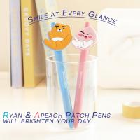 ราคา [เป็นทางการ] Kakao Friends Ryan & Apeach Cute Patch Ballpoint Pen (0.7mm) | เขียนลื่น (40971477644)