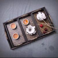 ราคา ถาดชุดไม้เสื่อสาน 3 ล็อคหูโค้ง (4843118275)