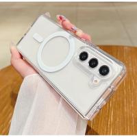ราคา เคสใส Magnetic series Galaxy Z fold3 Z fold4 Z fold5 Z fold6 Z fold7 เคสสำหรับชาร์จไร้สาย TPUใส (42714269174)