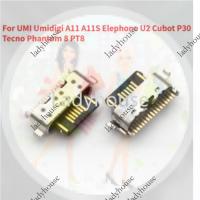 ราคา 1-10pcs Charger ชาร์จ Pin USB Dock พอร์ตปลั๊กประเภท C สําหรับ UMI Umidigi A11 A11S Elephone U2 Cubot P30 Tecno Phantom 8 PT8 ชาร์จ Pin Dock Connector (28630174842)
