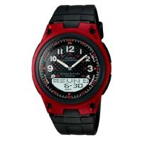 ราคา Casio Standard นาฬิกาข้อมือผู้ชาย สายเรซิน รุ่น AW-80-4BVDF - สีดำ/แดง (343026312)
