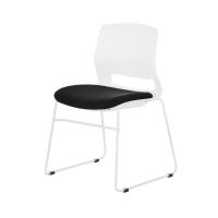 ราคา Modernform เก้าอี้สัมมนา เก้าอี้อเนกประสงค์ รุ่น ESN ขาU สีขาว เฟรมพลาสติกสีขาว เบาะหุ้มผ้าสีดำ (7216924761)