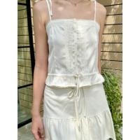 ราคา (พร้อมส่ง) BrandyMelville Maeve Top (สีขาว) เสื้อสายเดี่ยว ของแท้จากช็อป (25942102591)