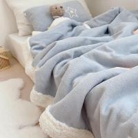ราคา ฤดูหนาวหนาแกะขนแกะผ้าห่ม หอพักแอร์ผ้าห่ม ผ้าห่มขนแกะ Sleeping Coral ผ้าห่มผ้าห่ม (27566362044)