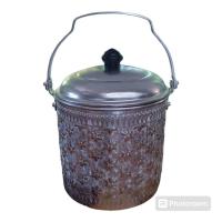 ราคา หม้อหูหิ้วอลูมิเนียมลายไทยสีเงินตราผึ้ง Food Carrier Pot BEE Brand (28453074545)